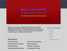 Tablet Screenshot of hidalgocountyems.org